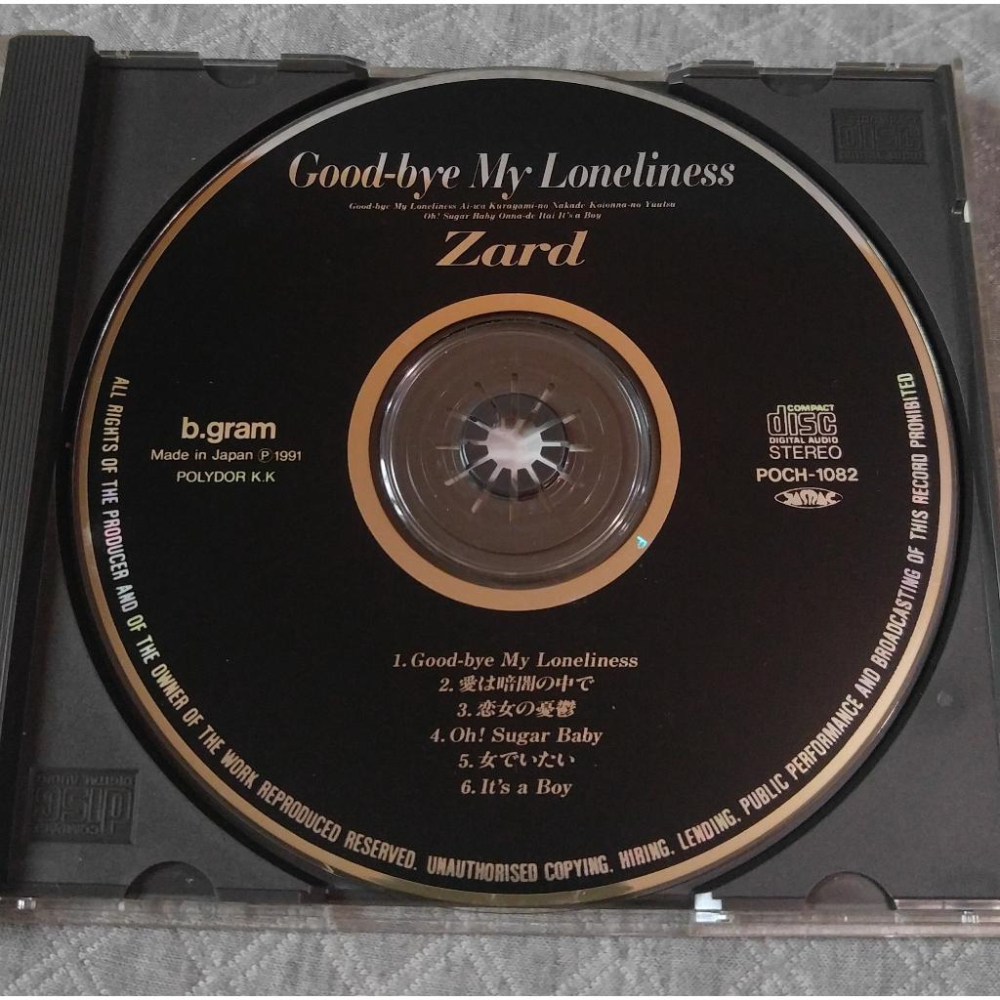 ZARD - Good-bye My Loneliness (3)   日版 二手專輯 CD-細節圖4