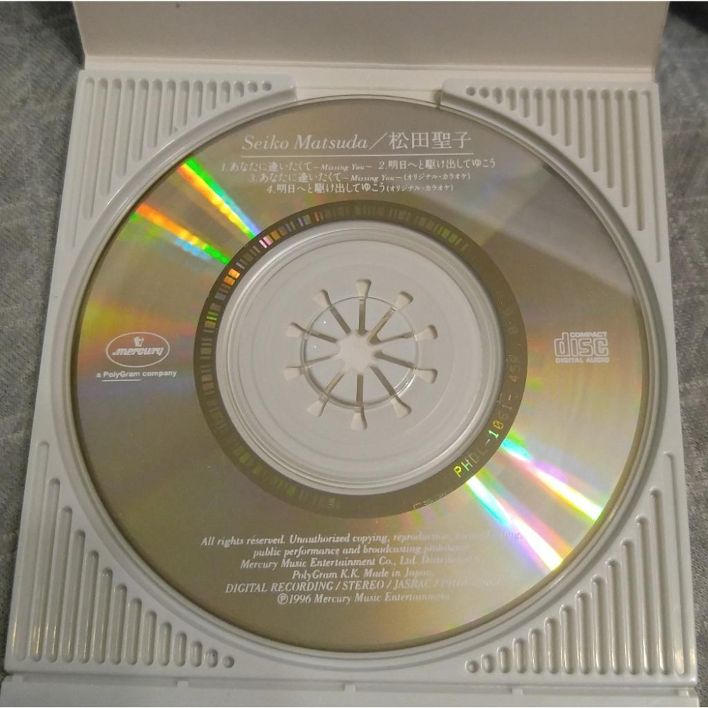 松田聖子 - あなたに逢いたくて〜Missing You〜   日版 二手單曲 CD-細節圖4