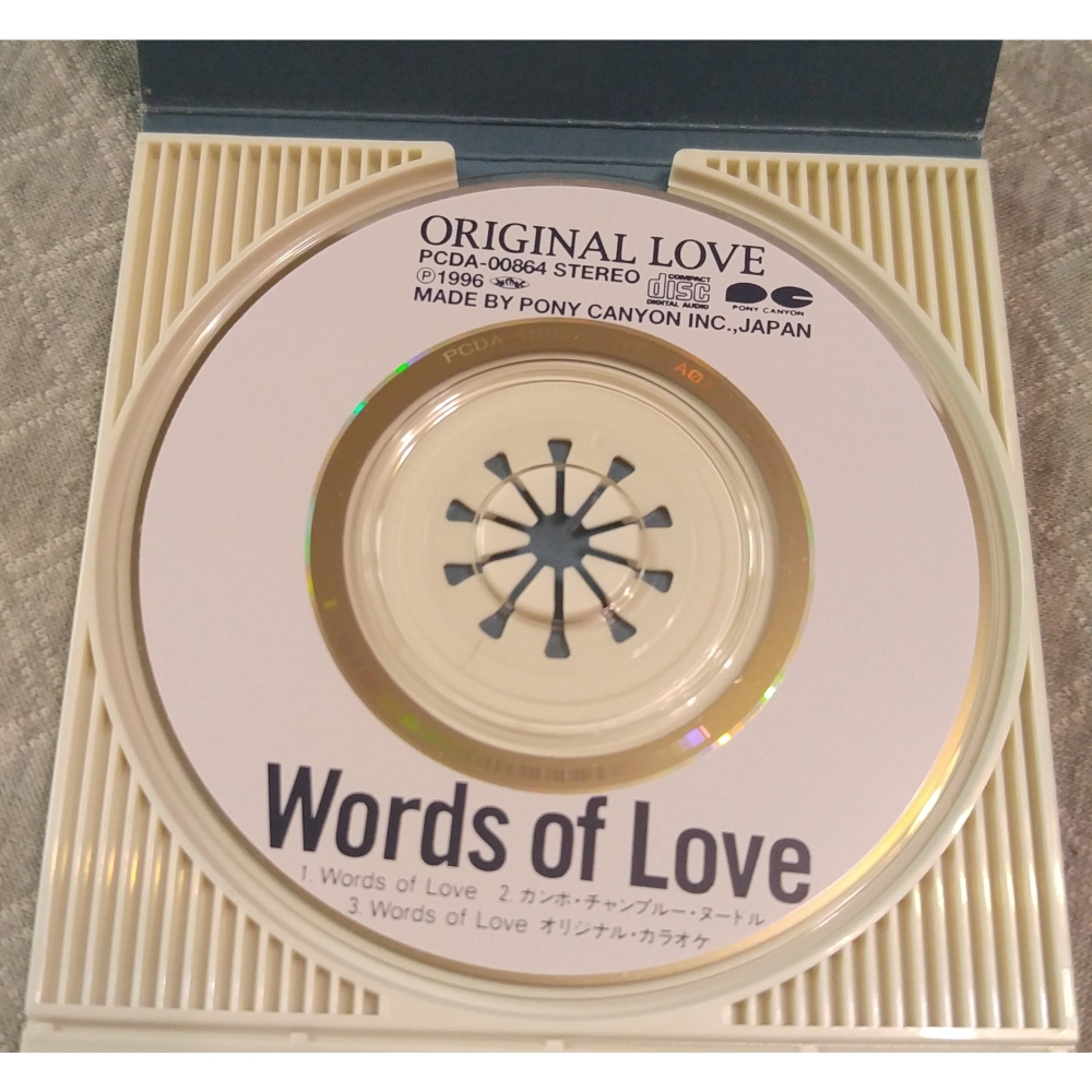 オリジナル・ラヴ (ORIGINAL LOVE) - Words of Love   日版 二手單曲 CD-細節圖4