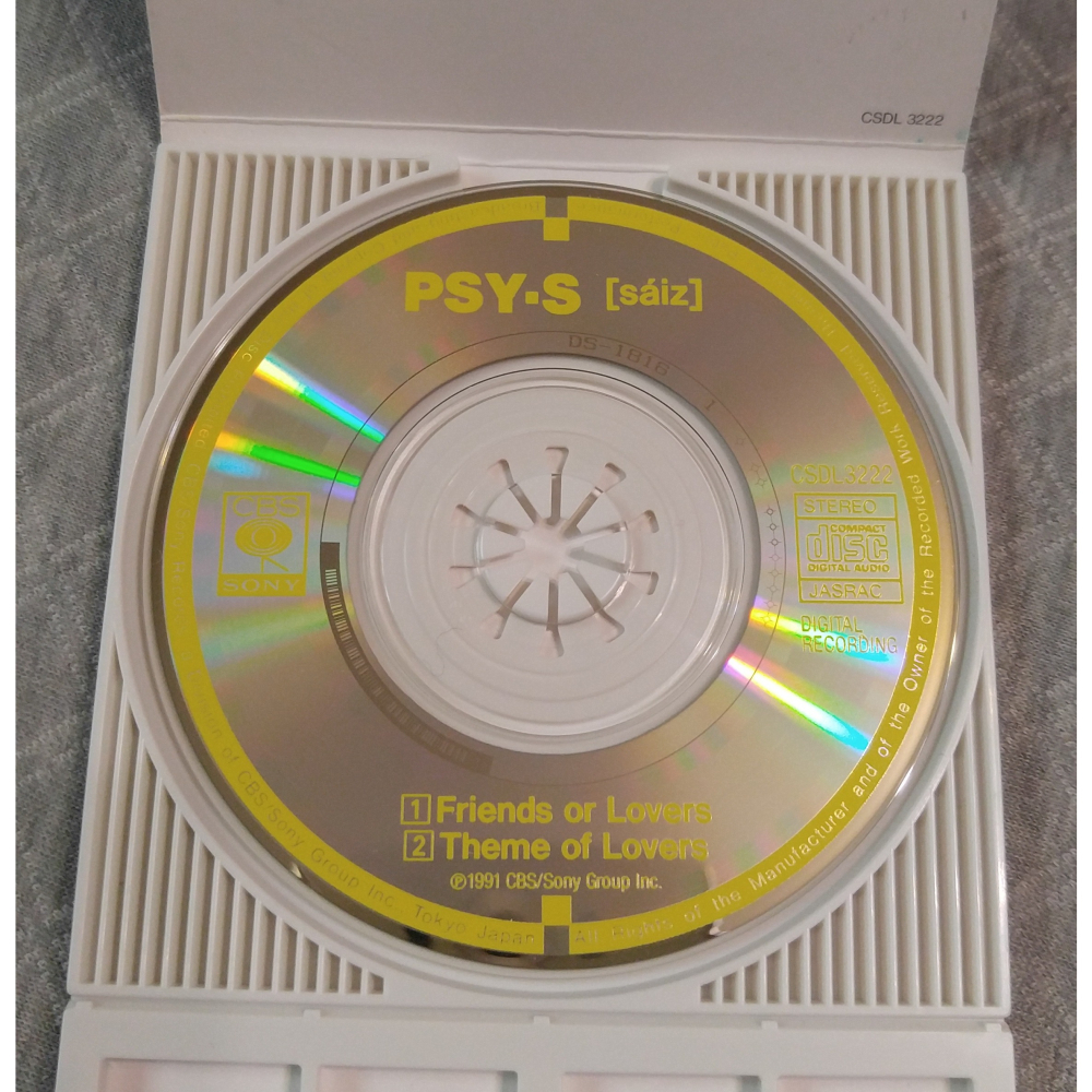サイズ (PSY・S) - Friends or Lovers   日版 二手單曲 CD-細節圖4