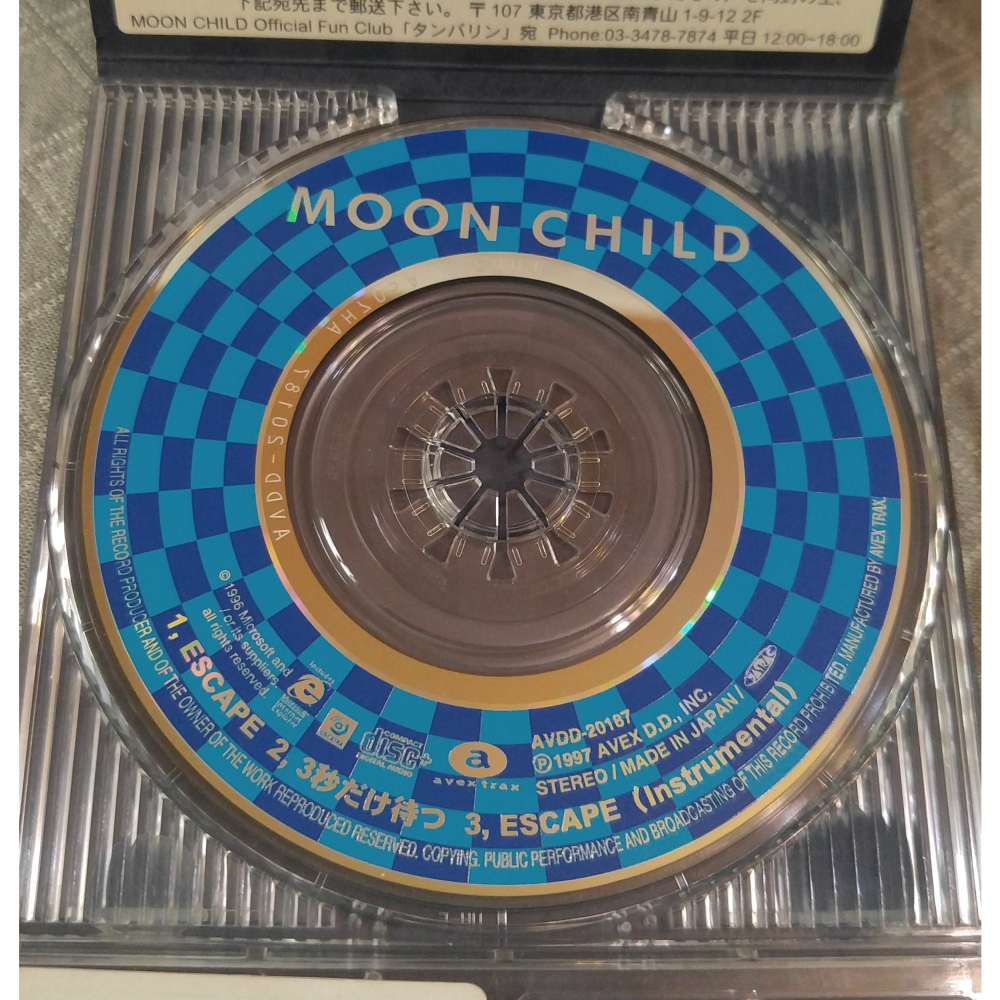 MOON CHILD - ESCAPE   日版 二手單曲 CD-細節圖5
