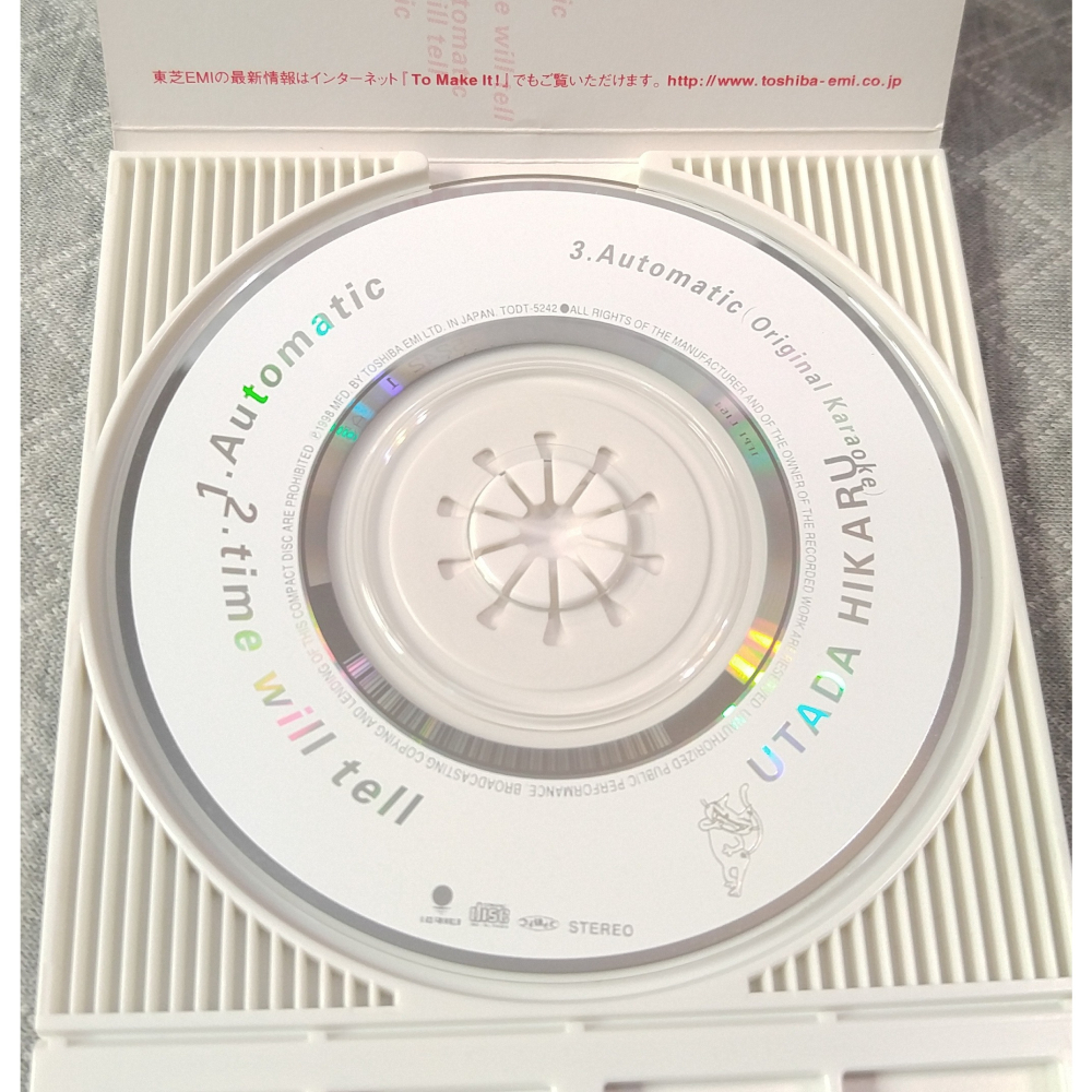 宇多田ヒカル (宇多田光) - Automatic / time will tell   日版 二手單曲 CD-細節圖6