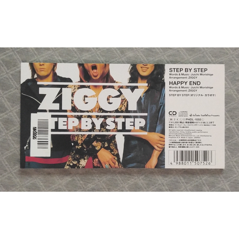 ZIGGY - STEP BY STEP (柯南 片尾曲)   日版 二手單曲 CD-細節圖2