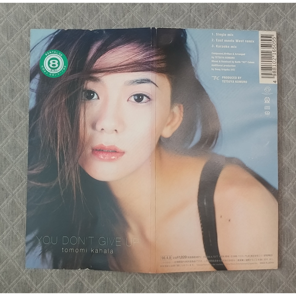 Tomomi Kahala (華原朋美) - YOU DON＇T GIVE UP   日版 二手單曲 CD-細節圖3