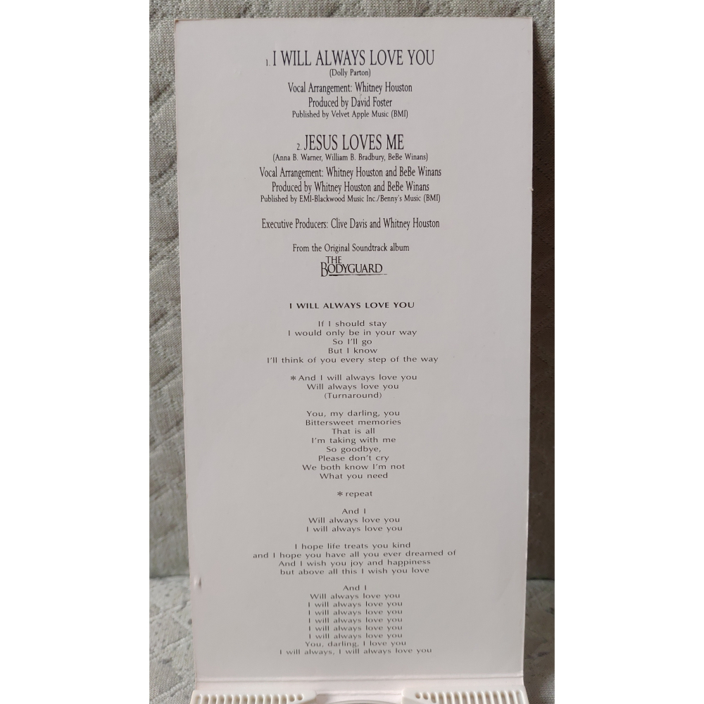 WHITNEY HOUSTON - I WILL ALWAYS LOVE YOU 日版 二手單曲 CD-細節圖5