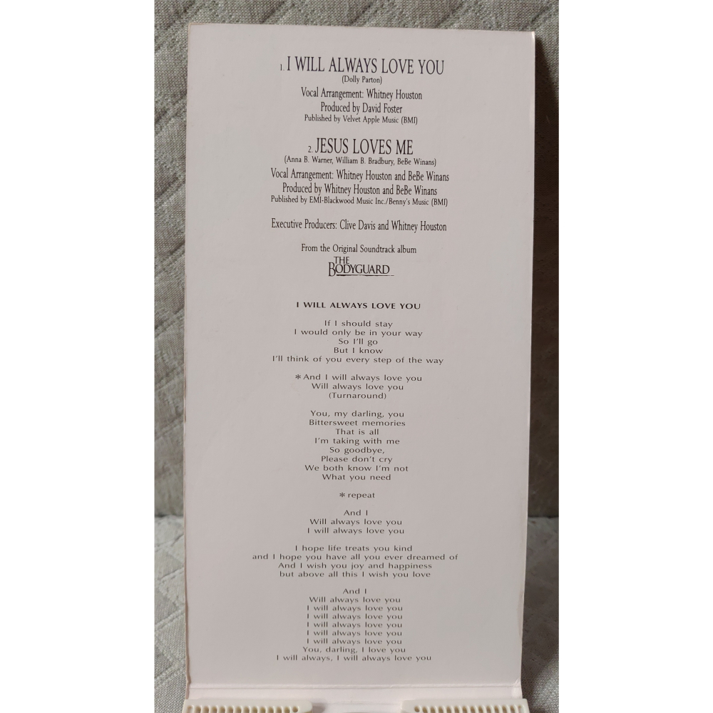WHITNEY HOUSTON - I WILL ALWAYS LOVE YOU 日版 二手單曲 CD-細節圖5
