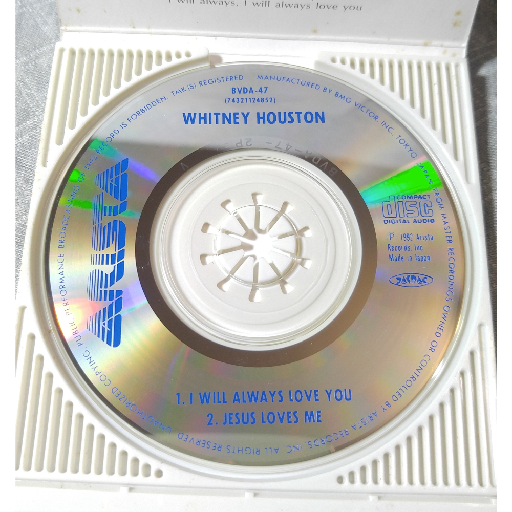 WHITNEY HOUSTON - I WILL ALWAYS LOVE YOU 日版 二手單曲 CD-細節圖5