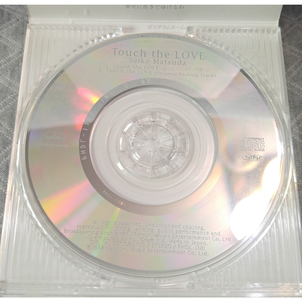 松田聖子 - Touch the LOVE   日版 二手單曲 CD-細節圖7