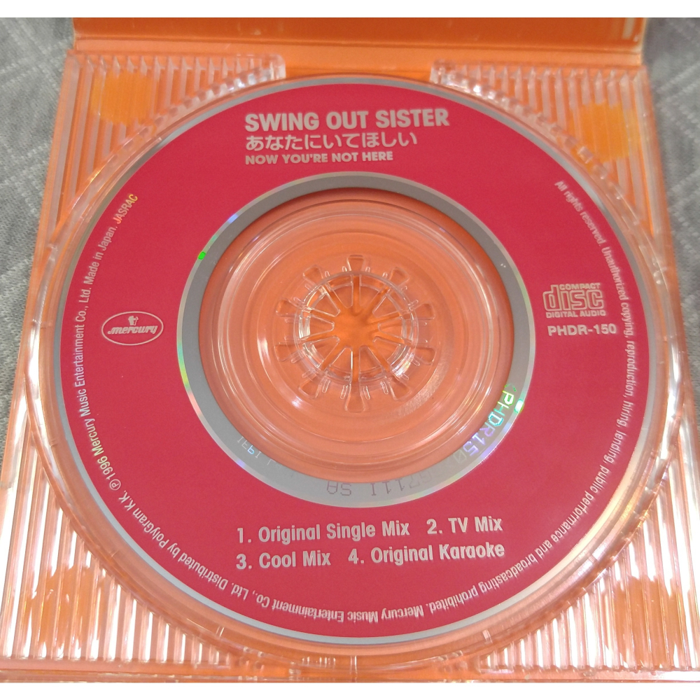 Swing Out Sister (搖擺姊妹) - Now You＇re Not Here   日版 二手單曲 CD-細節圖5