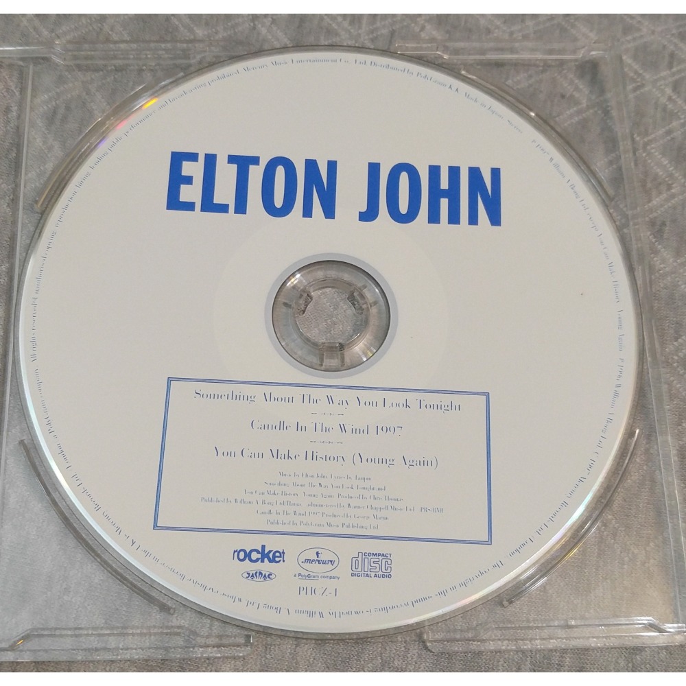 ELTON JOHN (艾爾頓·強) - CANDLE IN THE WIND 1997 日版 二手單曲 CD-細節圖5