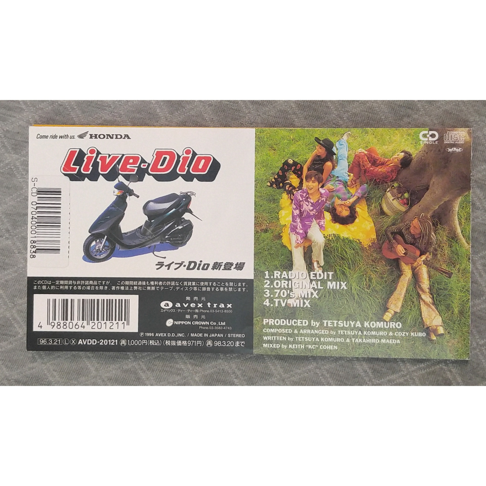 trf - Love & Peace Forever (HONDA Live-Dio 廣告曲)(2)日版 二手單曲CD-細節圖2