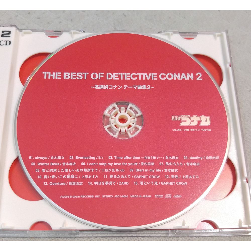 THE BEST OF DETECTIVE CONAN 2 (初回盤) ～名偵探柯南 主題曲合集 2～日版 二手 CD-細節圖5