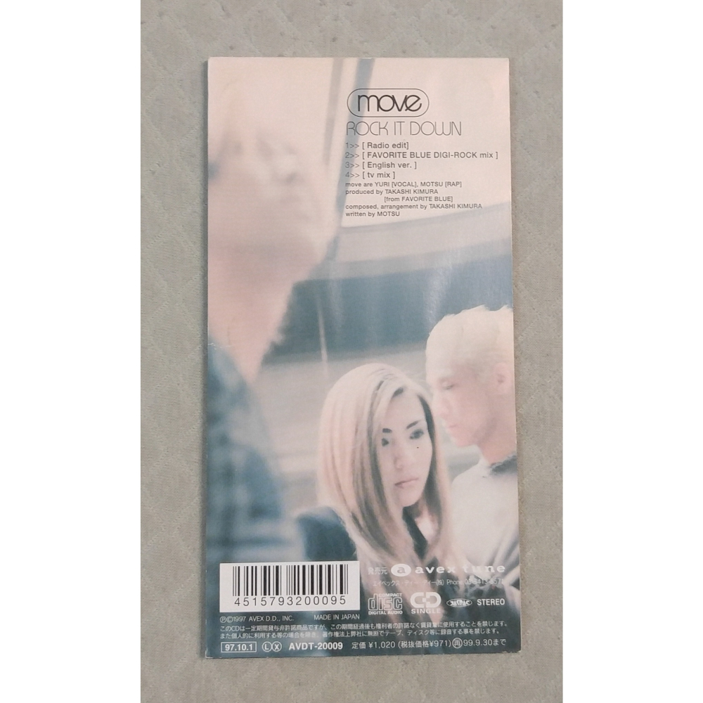 m.o.v.e (move) - ROCK IT DOWN   日版 二手單曲 CD-細節圖2
