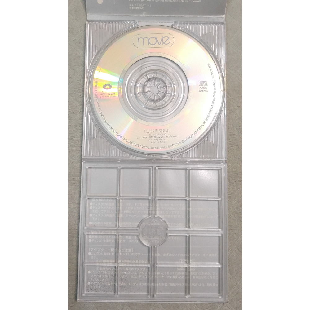 m.o.v.e (move) - ROCK IT DOWN   日版 二手單曲 CD-細節圖7