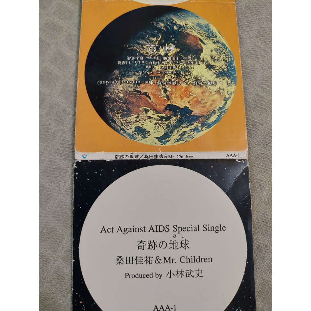 桑田佳祐 & Mr. Children - 奇跡の地球 (2)   日版 二手單曲 CD-細節圖6