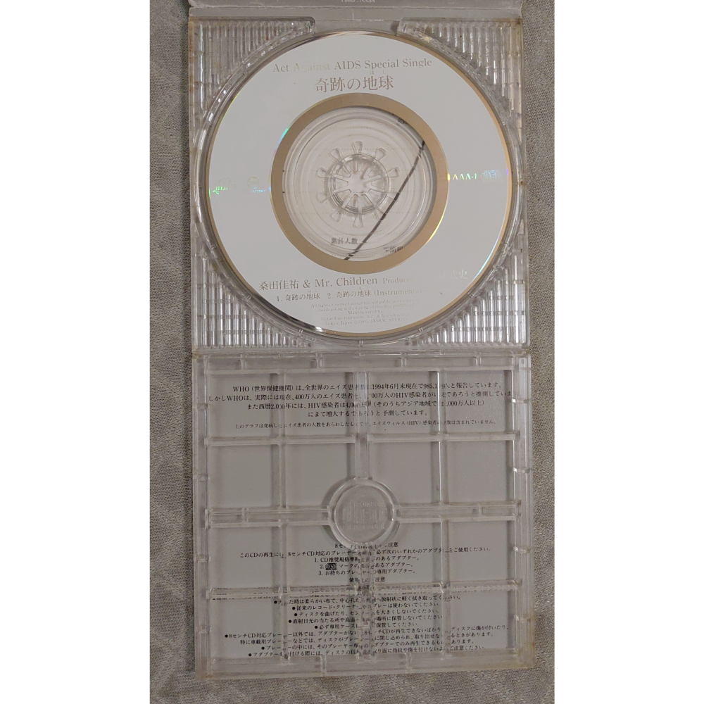 桑田佳祐 & Mr. Children - 奇跡の地球 (2)   日版 二手單曲 CD-細節圖8