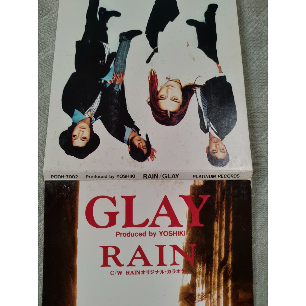 GLAY - RAIN ( Produced by YOSHIKI )   日版 二手 單曲 CD-細節圖3
