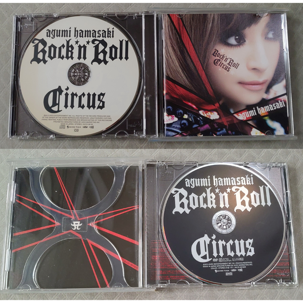 浜崎あゆみ (濱崎步) - Rock Roll Circus   (初回限定生產盤 2CD+DVD) 日版 二手 CD-細節圖4