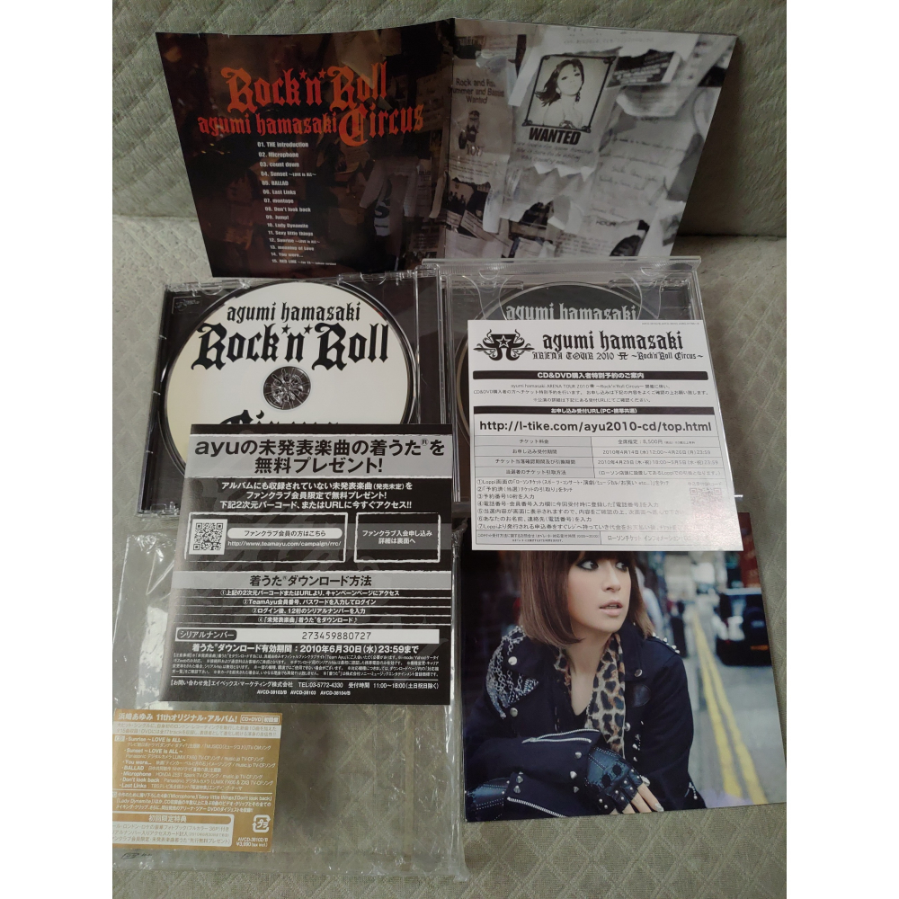浜崎あゆみ (濱崎步) - Rock Roll Circus   (初回限定生產盤 2CD+DVD) 日版 二手 CD-細節圖10