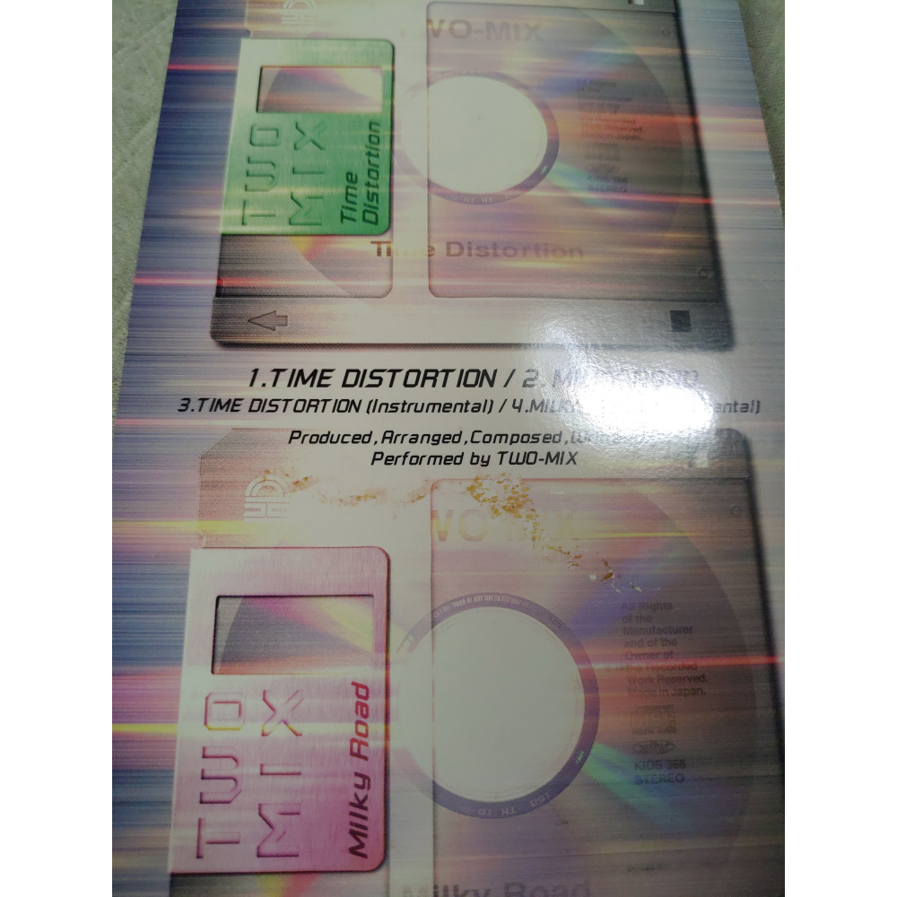 TWO-MIX - TIME DISTORTION   日版 二手單曲 CD-細節圖4