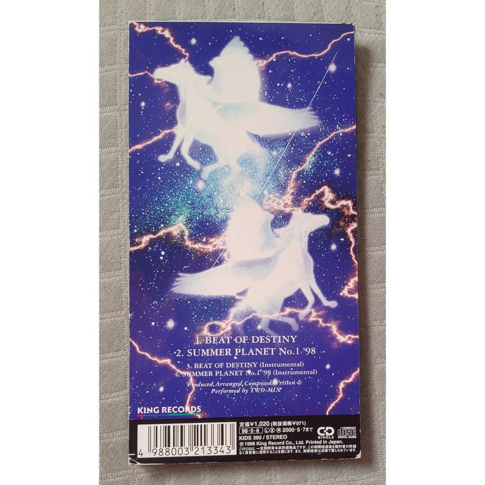 TWO-MIX - BEAT OF DESTINY   日版 二手單曲 CD-細節圖2