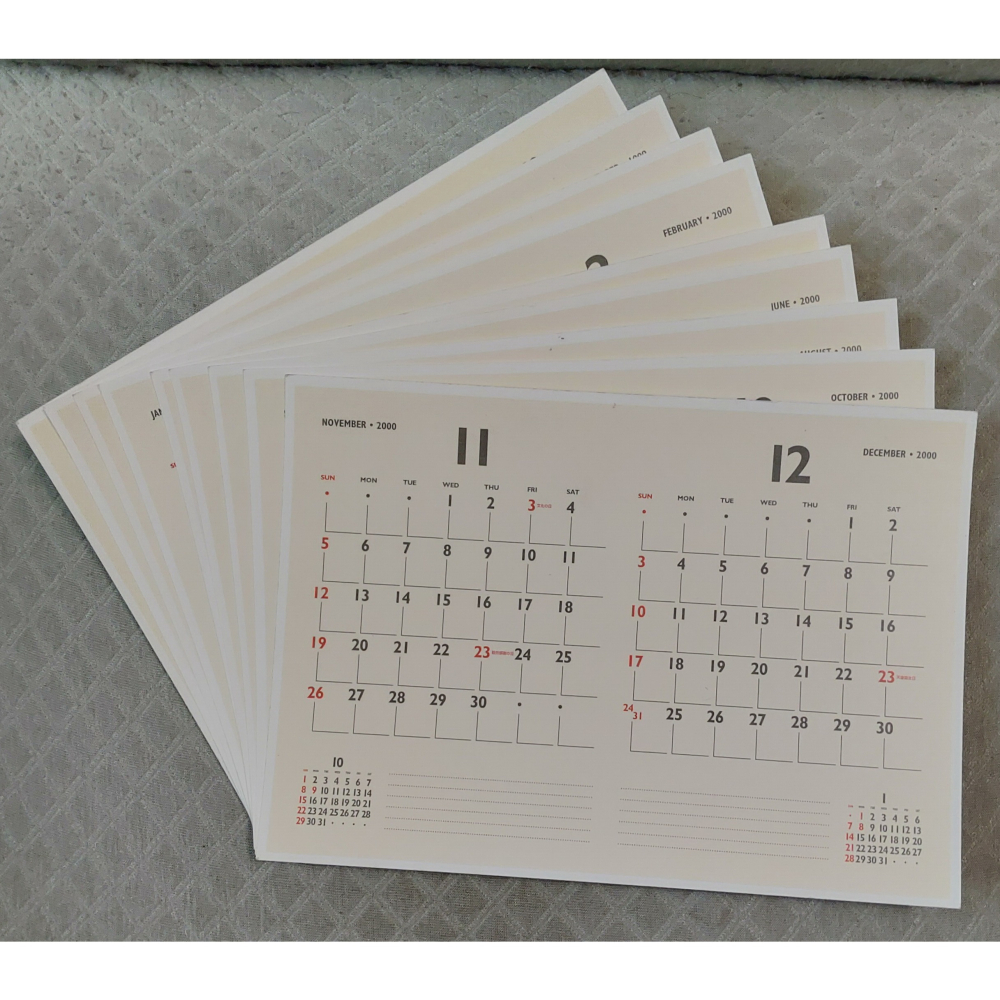 ZARD - PHOTO CALENDAR 2000   日版 二手 月曆-細節圖2