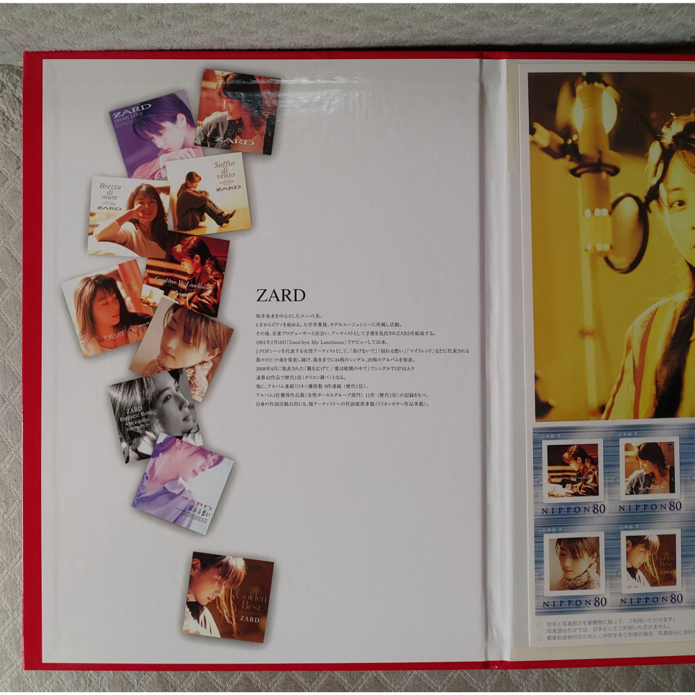 ZARD - La Belle Memoire de Izumi Sakai 日版 新古品坂 紀念郵票套組-細節圖5