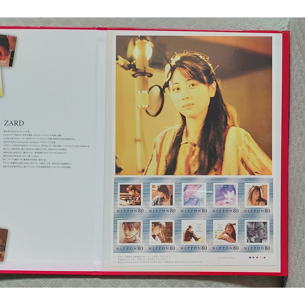 ZARD - La Belle Memoire de Izumi Sakai 日版 新古品坂 紀念郵票套組-細節圖6