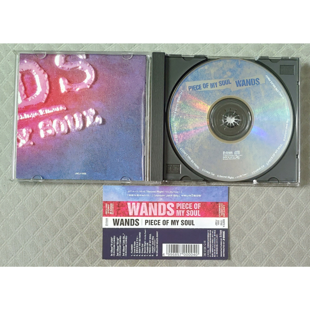 WANDS - PIECE OF MY SOUL (灌籃高手 片尾曲 世界が終るまでは…)   日版 二手專輯 CD-細節圖3