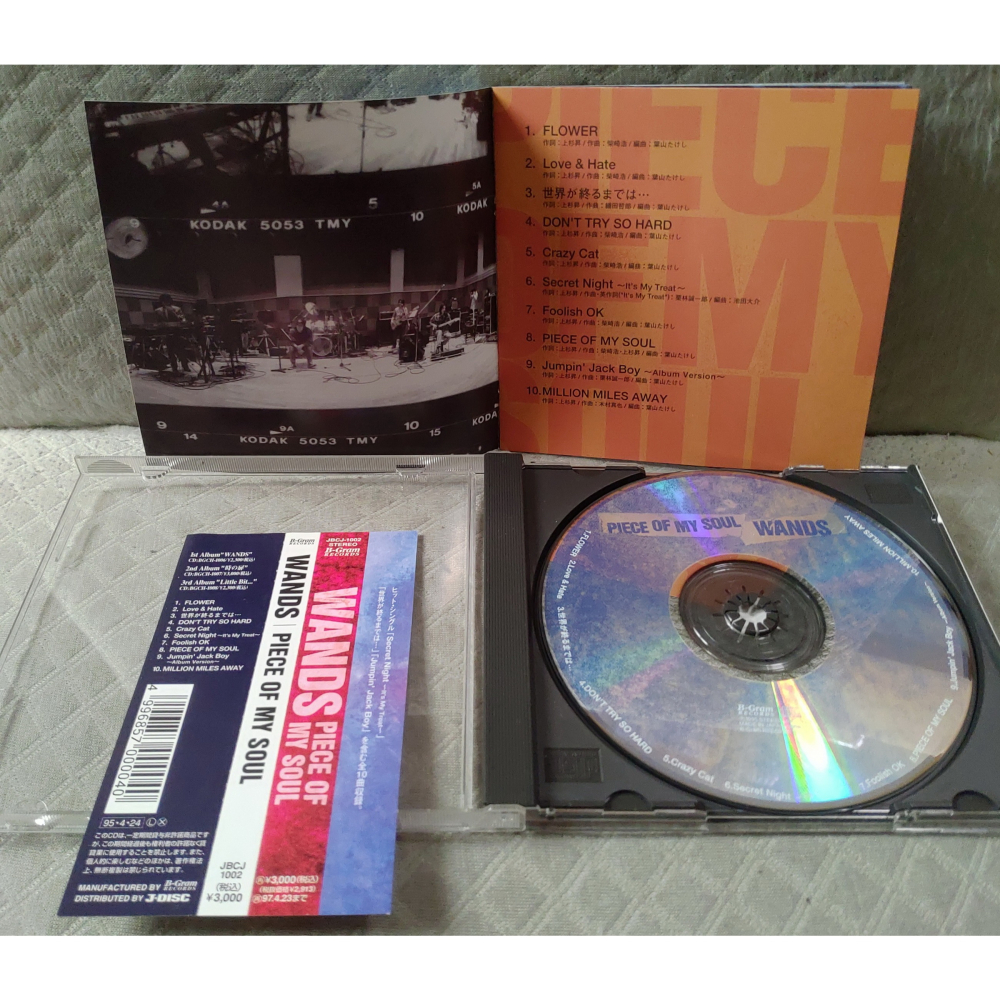 WANDS - PIECE OF MY SOUL (灌籃高手 片尾曲 世界が終るまでは…)   日版 二手專輯 CD-細節圖9