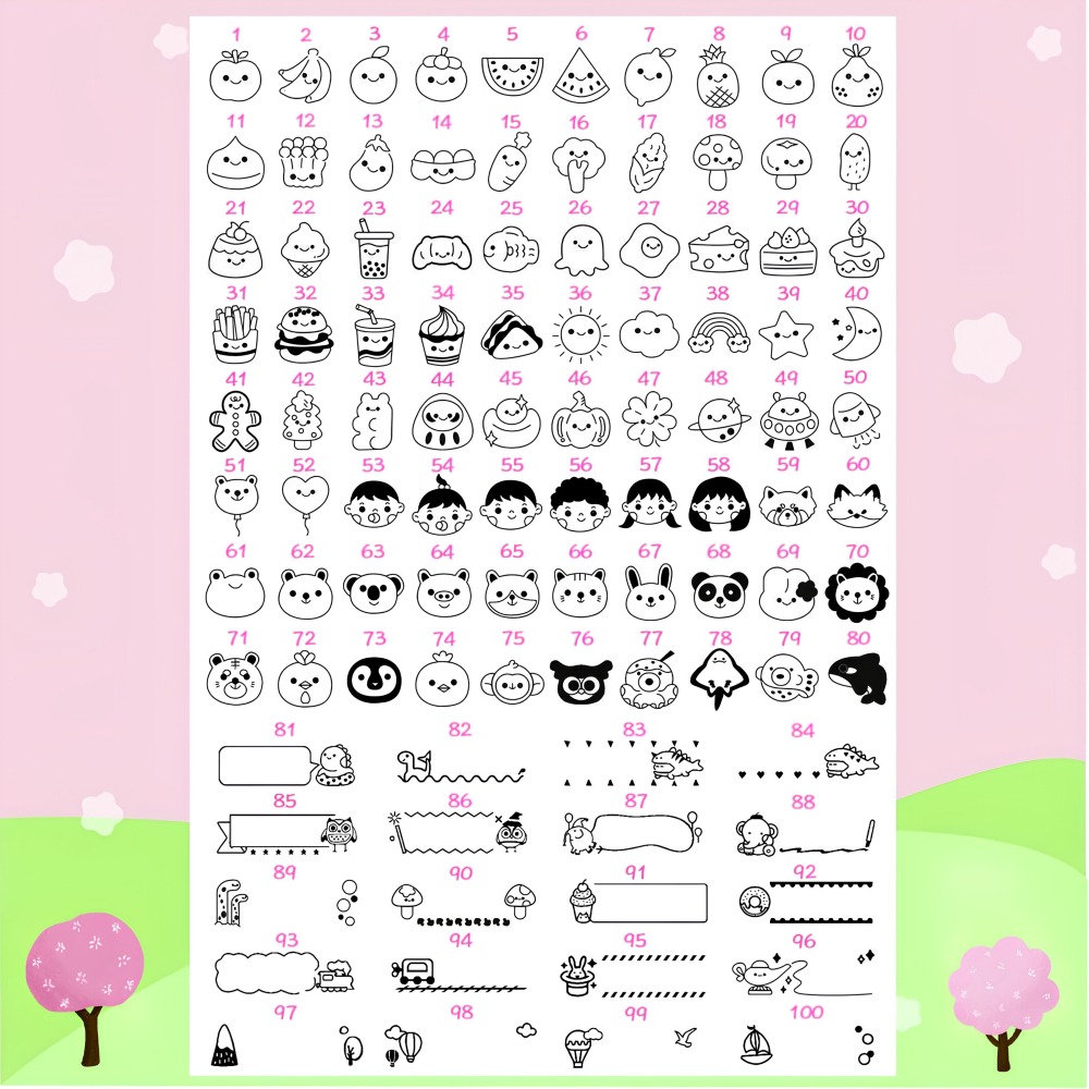 【印森活】馬卡龍素面印章 白色/粉色/藍色－連續印章(印面大小3.2*1.2公分)-細節圖2