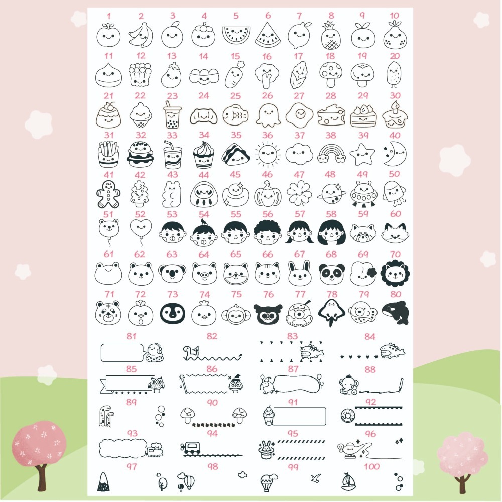 【印森活】彩繪殼印章 俏皮恐龍／淘氣柴犬－連續印章(印面大小3.2*1.2cm)-細節圖2