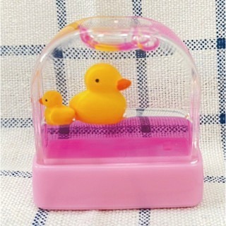 【印森活】漂浮印章 藍郵輪／藍小丑魚／粉小黃鴨／粉水獺－連續印章(印面大小3.3*1.2cm)｜漂浮章-細節圖3