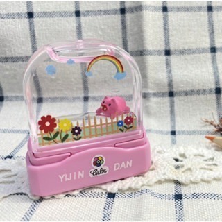 【印森活】粉色可愛漂浮印章 小白兔／粉海豚／粉紅豬 連續印章(印面大小3*1cm)｜漂浮章 可愛印章 可愛動物 海洋世界-規格圖6