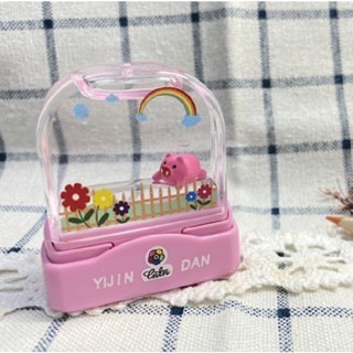 【印森活】粉色可愛漂浮印章 小白兔／粉海豚／粉紅豬 連續印章(印面大小3*1cm)｜漂浮章 可愛印章 可愛動物 海洋世界-規格圖4