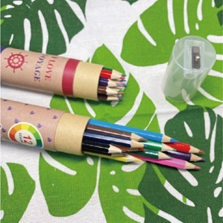【印森活】12色紙筒色鉛筆附削筆器｜色鉛筆 削鉛筆機 12色 桶裝色鉛筆 卷筆-細節圖2