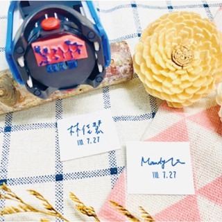 【印森活】新力牌日期翻轉章 花邊/動物插圖款/2.4公分直徑｜教學章 老師章 日期章 翻轉章 新力牌章 客製化-細節圖2