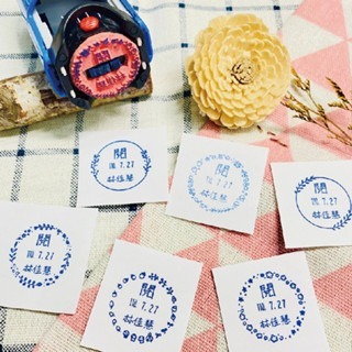 【印森活】新力牌日期翻轉章 花邊/動物插圖款/2.4公分直徑｜教學章 老師章 日期章 翻轉章 新力牌章 客製化-細節圖4