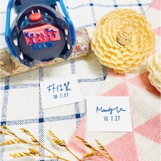 【印森活】客製化 手寫簽名章 連續印章 ｜手簽章 親手簽名章 簽名章 事務章 職章 老師章 教師章-細節圖5