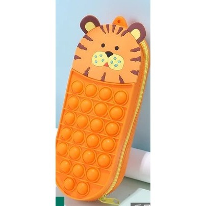 【印森活】紓壓泡泡動物筆袋｜減壓 可愛造型 動物造型 繽紛色 大容量好裝-規格圖3