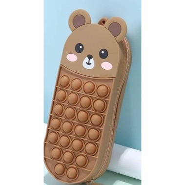 【印森活】紓壓泡泡動物筆袋｜減壓 可愛造型 動物造型 繽紛色 大容量好裝-規格圖3