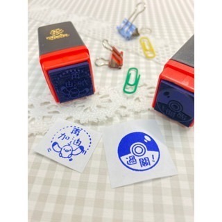 【印森活】E區評語章-連續印章／印面尺寸:1.8cmX1.8cm｜教學章 老師章 萬用章 印尼 印章組 藍色印泥 紅色印-細節圖2