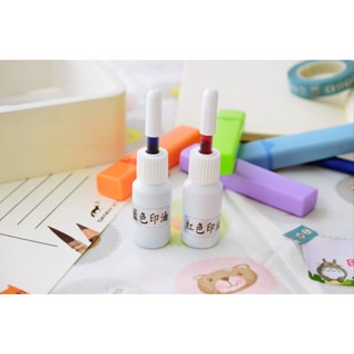 【印森活】補充印油 （藍色／紅色／綠色／粉紅色）連續印章適用｜補充油 補充罐 印油 小罐 自行添加-細節圖3