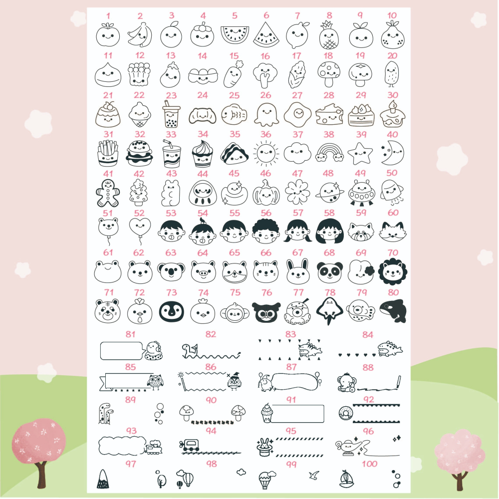 【印森活】藍色可愛漂浮印章 郵輪／藍海豚／警車(印面大小3*1cm)｜連續章 漂浮章 可愛印章 交通工具 海洋世界-細節圖2