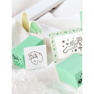 【印森活】文青木製印章套組｜教學章 老師章 萬用章 印章組 手帳印章-細節圖2