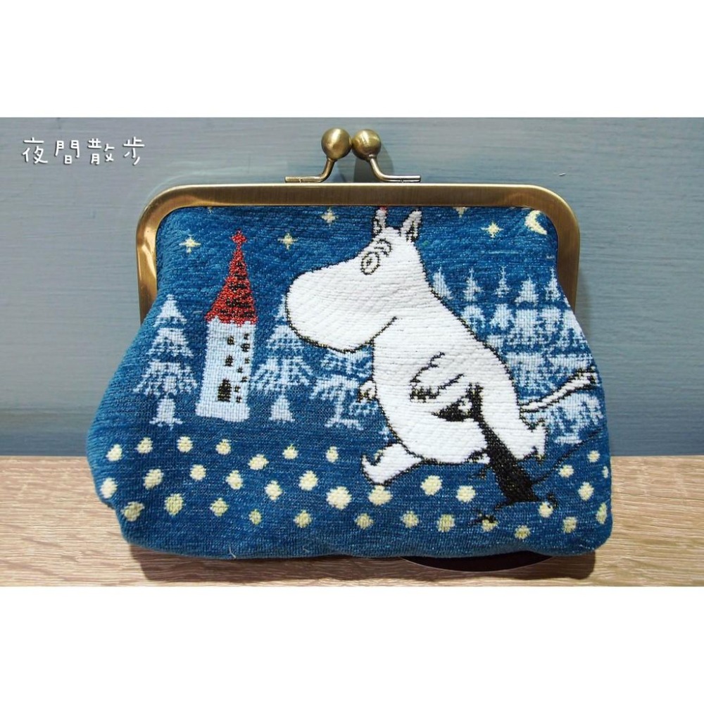 「 慕敏 姆明 嚕嚕米 MOOMIN 哥白林織 扣式 化妝包 小物包 收納包 」★ Zammu日本雜貨-細節圖2