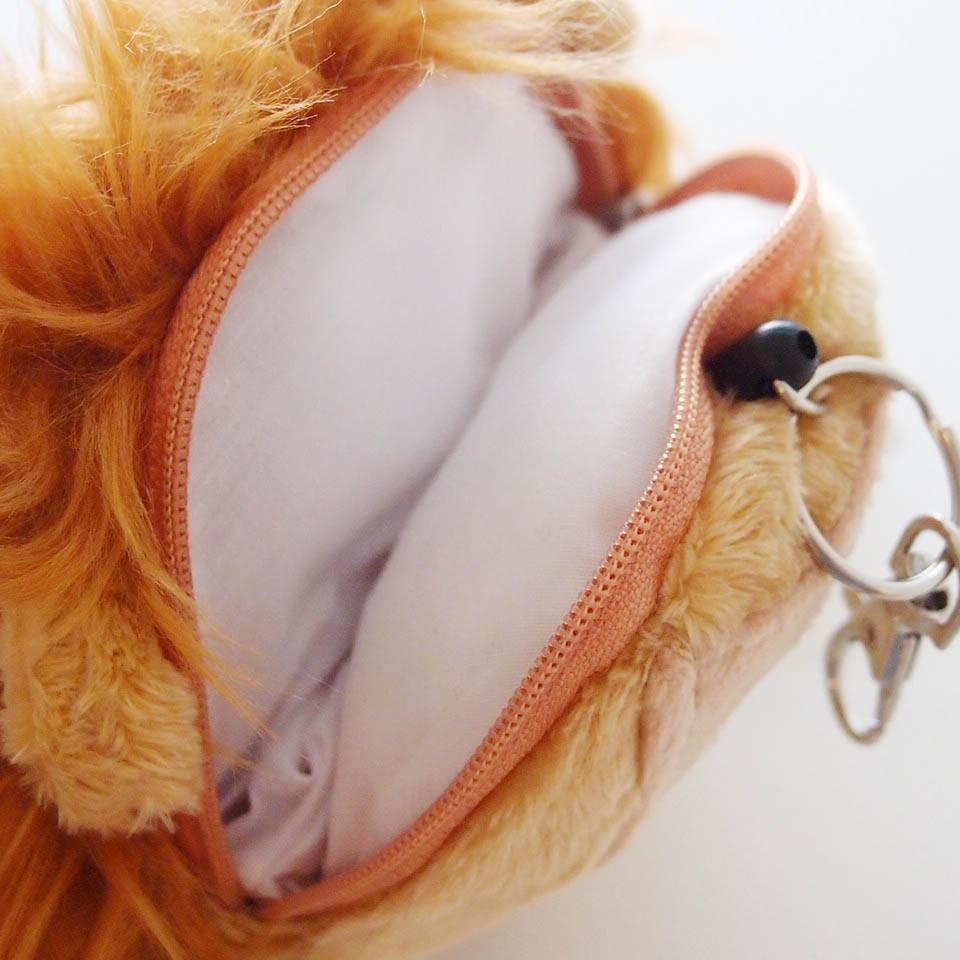 「 NICI 獅子 造型 伸縮 延長 拉線 票夾 票卡夾 票夾零錢包 小錢包 」★ Zammu日本雜貨-細節圖3