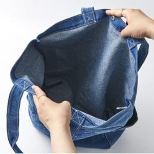 「 Moomin 嚕嚕米 慕敏 姆明 丹寧 大尺寸 托特袋 托特包 肩揹袋 」★ Zammu日本雜貨-細節圖2