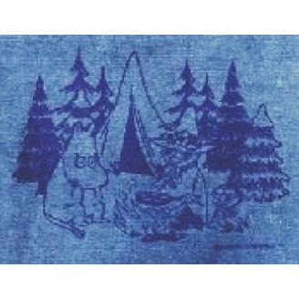 「 Moomin 嚕嚕米 慕敏 姆明 丹寧 大尺寸 托特袋 托特包 肩揹袋 」★ Zammu日本雜貨-細節圖3