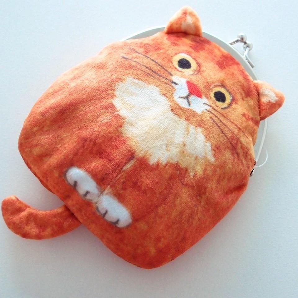 「 Ecoute! minette 貓咪 雙珠 扣式 零錢包 口金零錢包 」★ Zammu日本雜貨-細節圖2